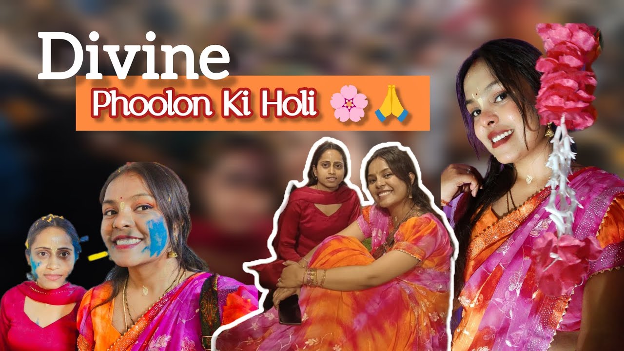 ISKCON Temple Mein Phoolon Ki Holi 🌸 | Holi Vlog 2026