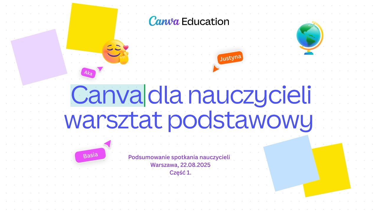 Canva dla nauczycieli: warsztat podstawowy