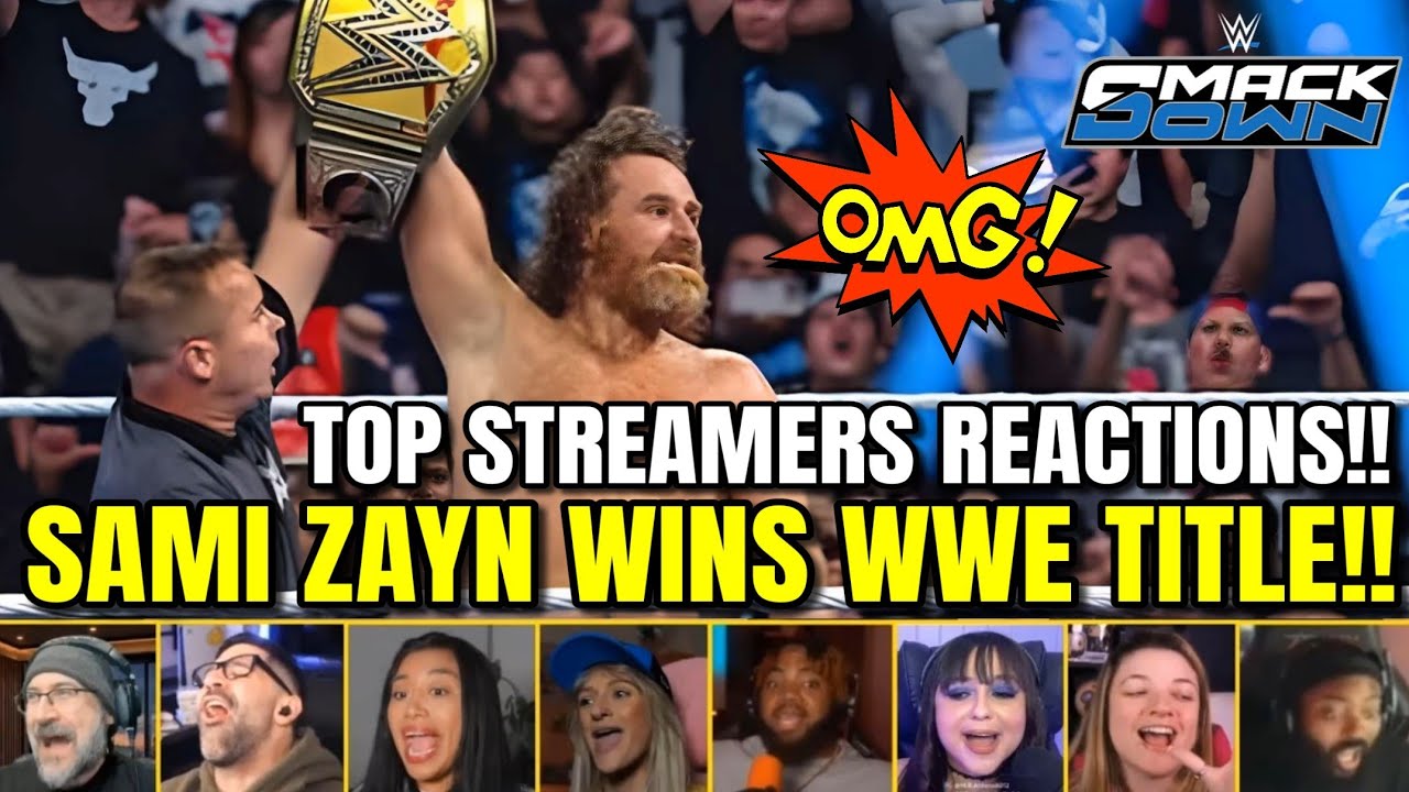 Sami Zayn ВЫИГРЫВАЕТ титул WWE: Реакции стримеров | WWE SmackDown 11 сен. 2026
