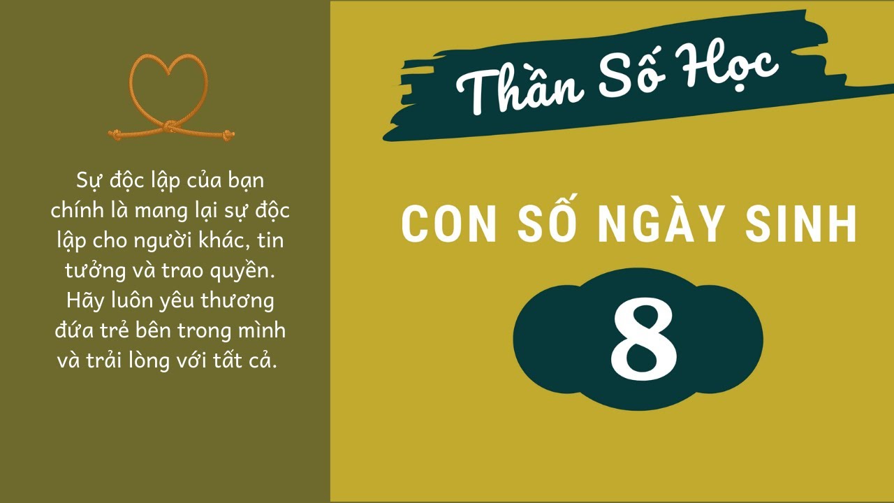 Phần 9.8: Con số ngày sinh số 8 - Thần Số Học Chuyển Hoá - Tracy Hồng Kiều
