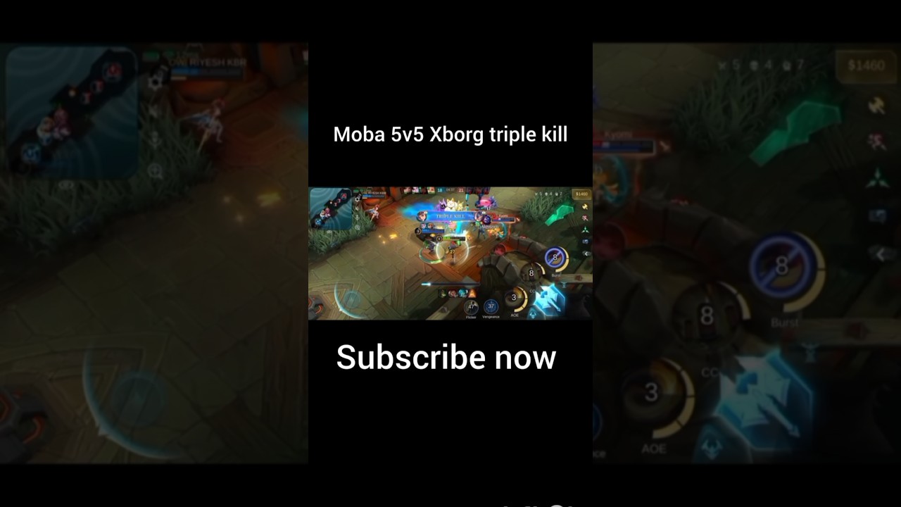 moba 5v5 Xborg triple kill #mobilelegends