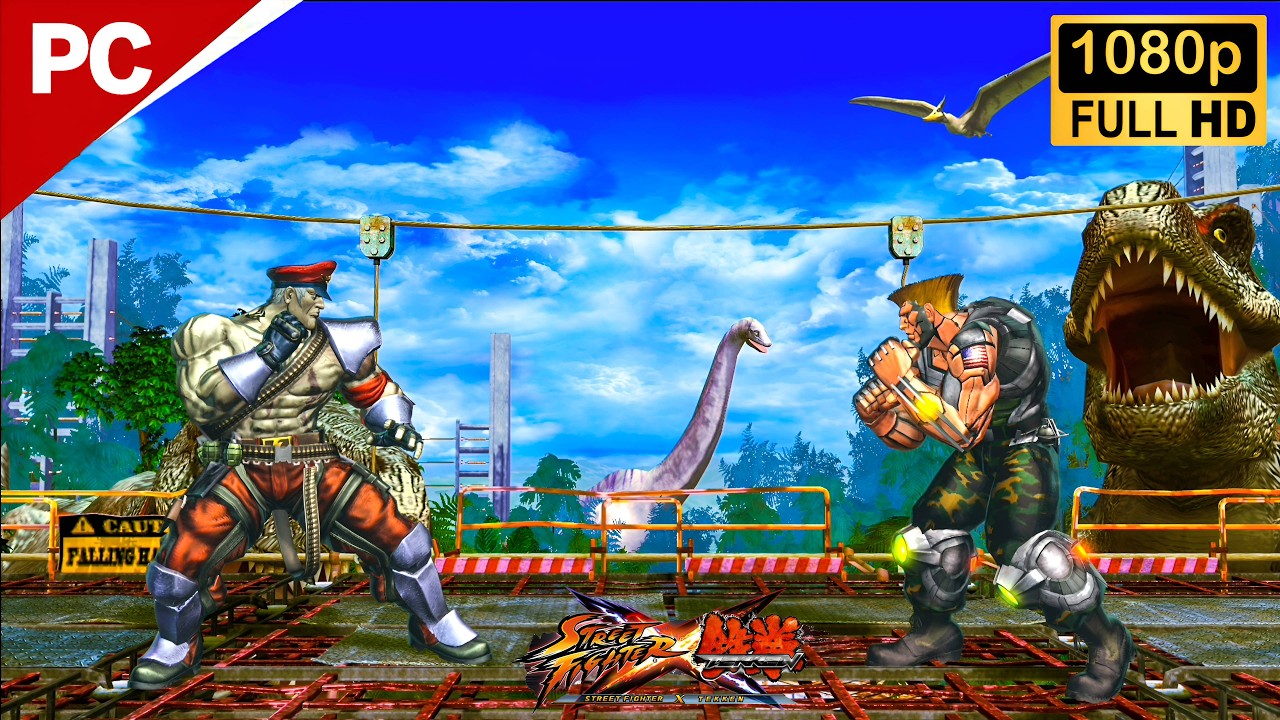 Elena & M. Bison vs Guile & Asuka | Street Fighter X Tekken PC Gameplay