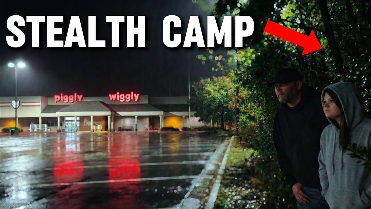 Stealth Camping next to Piggly Wiggly!