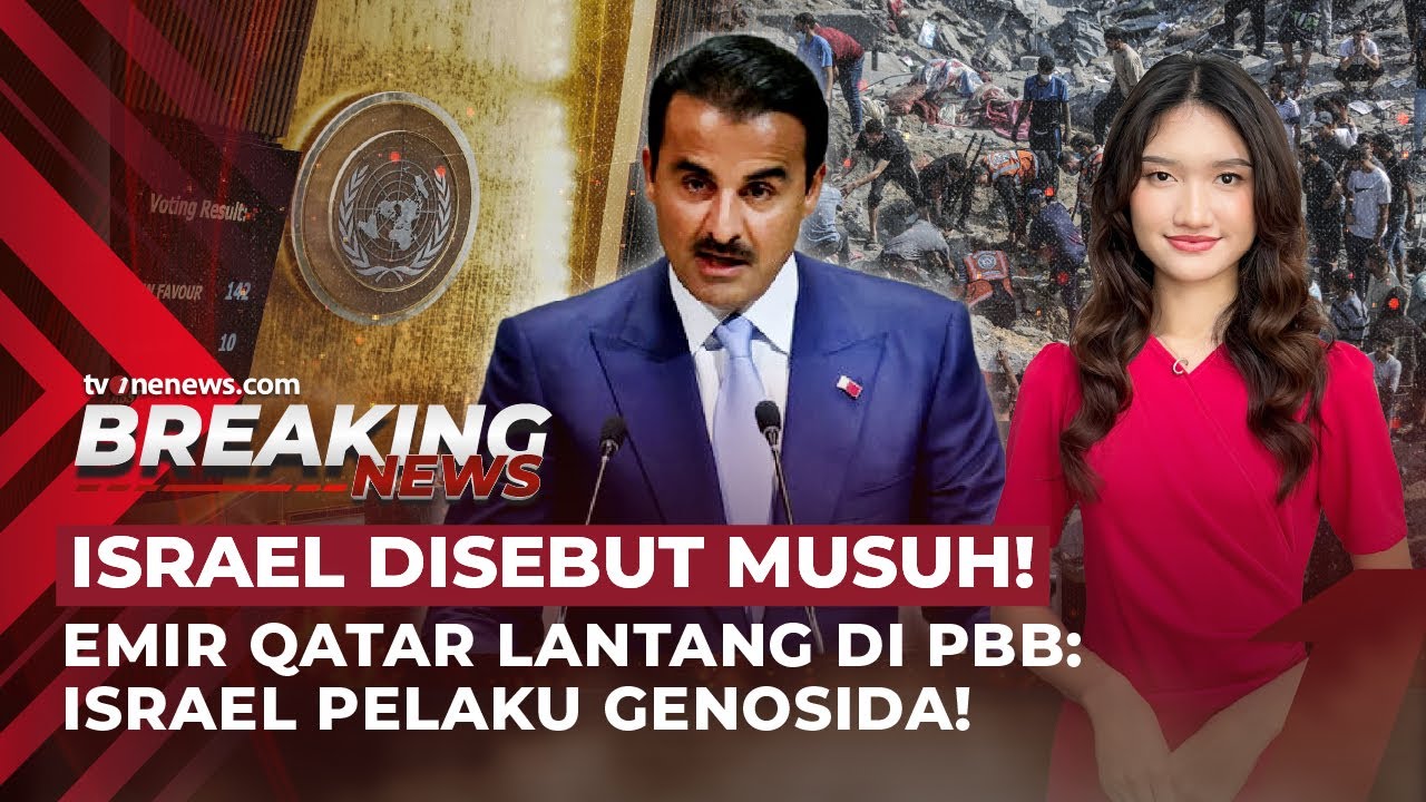 Emir Qatar: Israel Musuh & Pelaku Genosida, Macron Terjebak Macet NY | OneNews Mancanegara