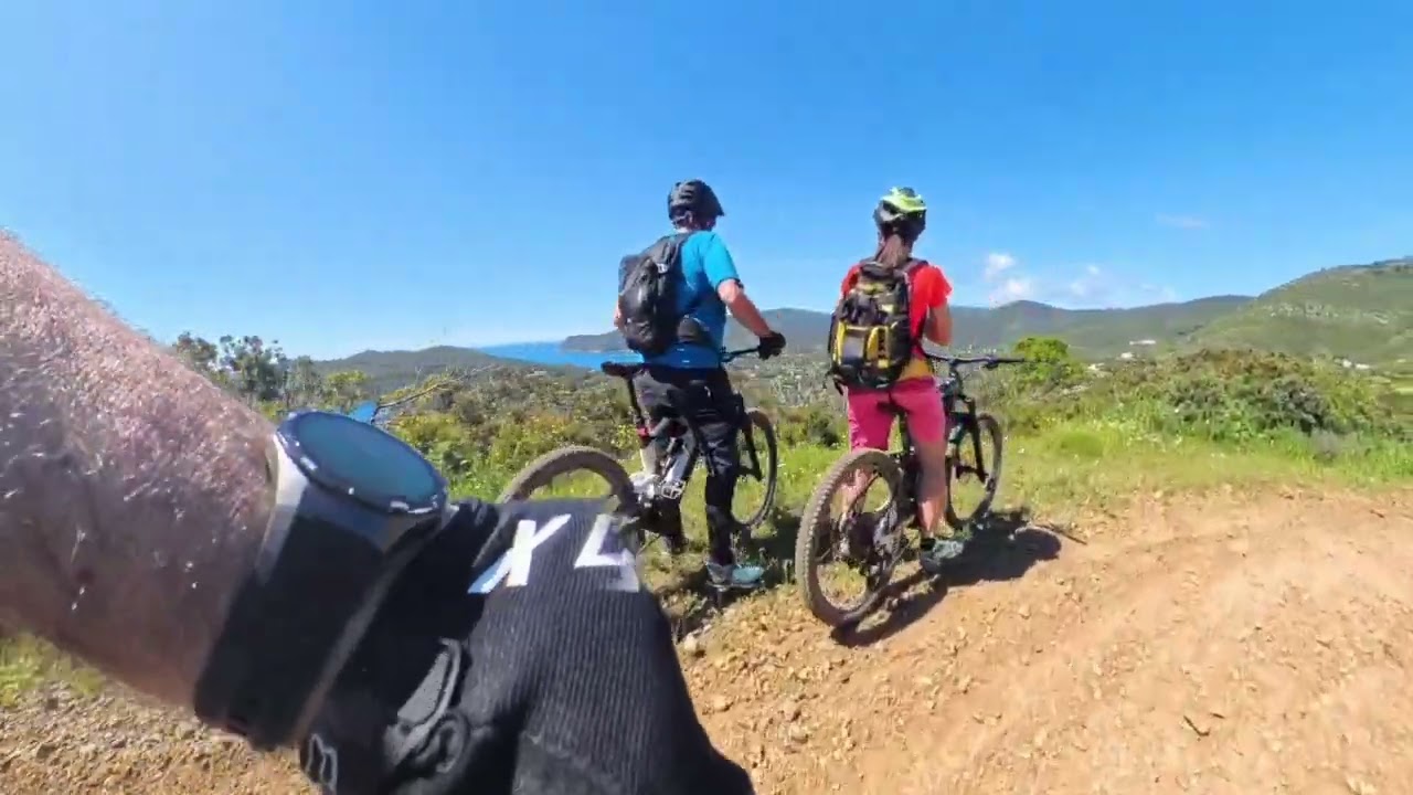 in e-mtb all'isola d'Elba:Lacona,colle reciso,monte orello,colle di stella.