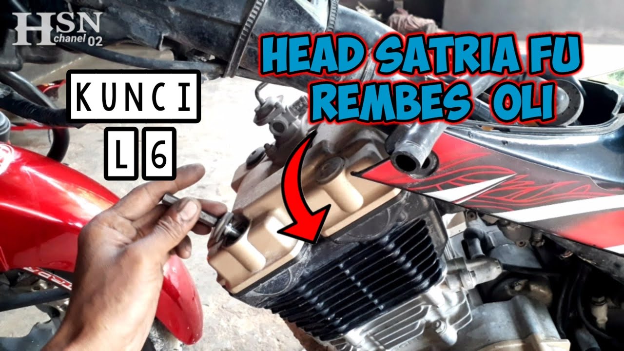 head satria fu rembes oli ||cara ganti karet seal head fu
