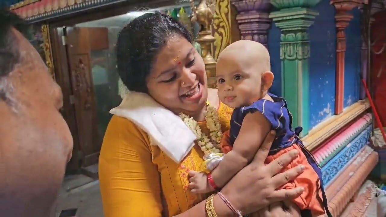 Shashtikaa Vel 1st hair removal at batu caves with karumbu kavadi 24th Dec 2023