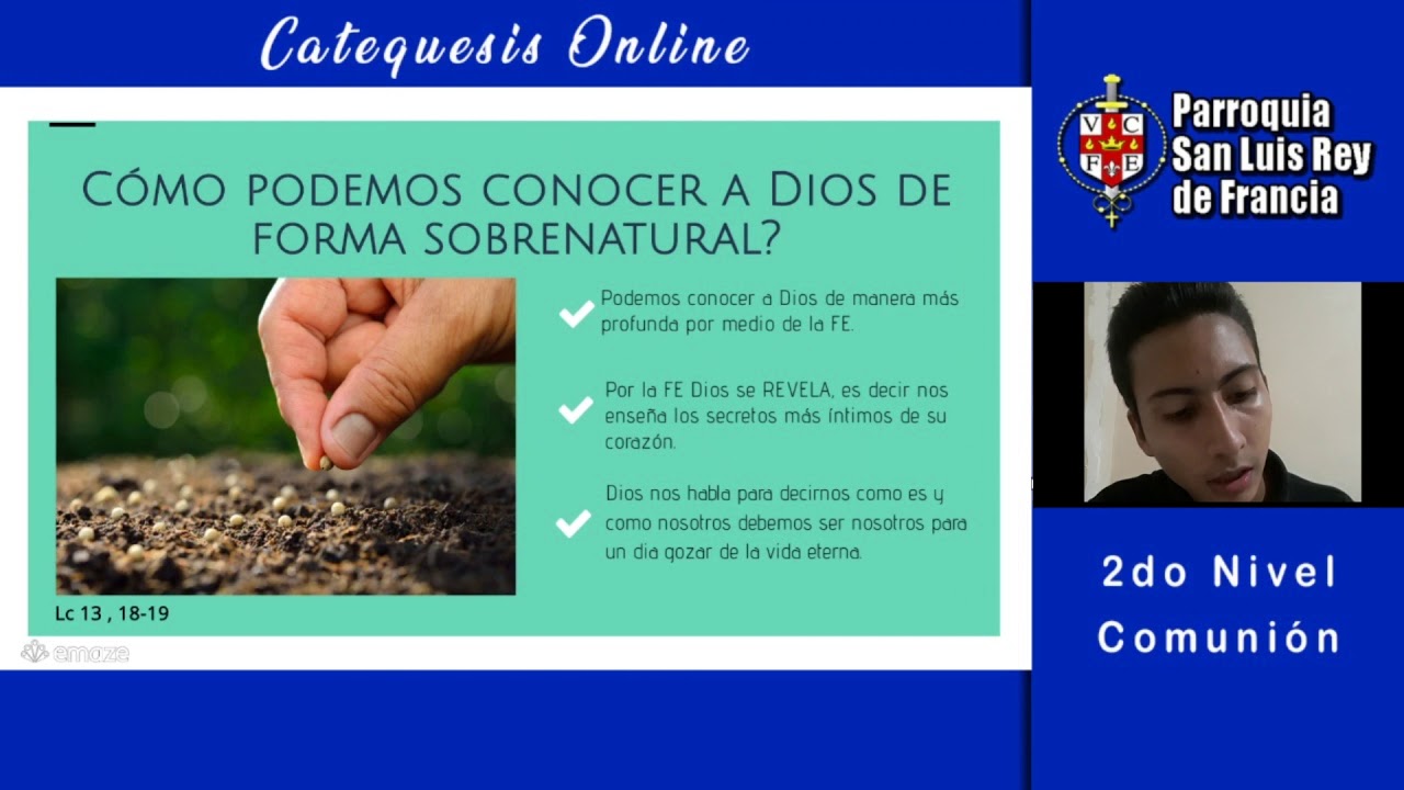 Catequesis Online | Conocimiento Sobrenatural de Dios - 2do Comuni&oacute;n / Clase #2