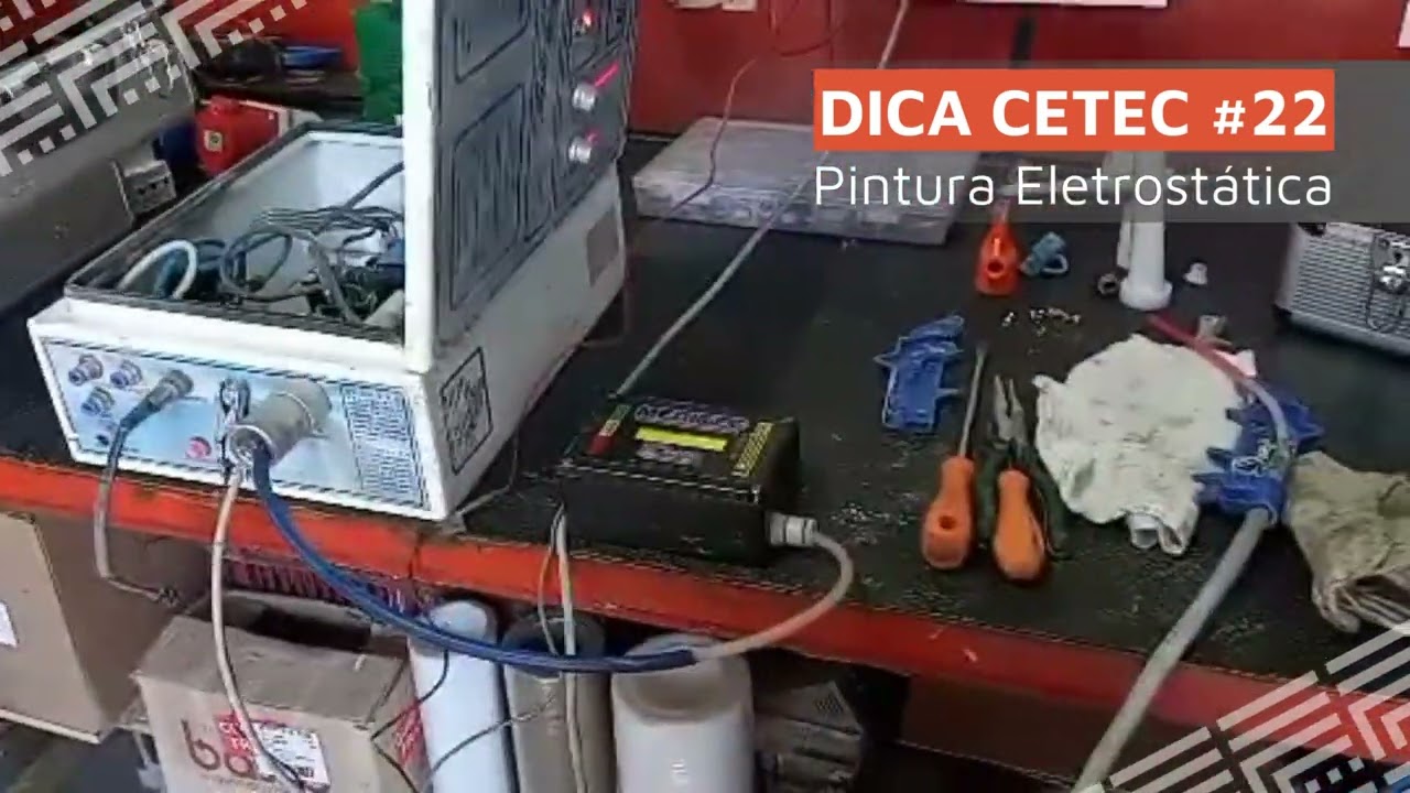 Dica de Pintura Eletrostática a Pó - 22  - Aferição da carga eletrostática na pintura a pó
