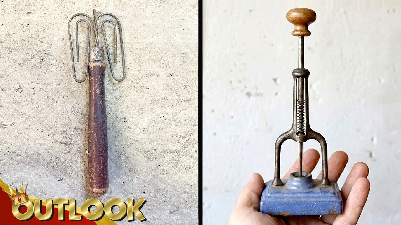 What Is This MYSTERIOUS Item Bought At Auction With Other Items And This Spring-loaded Metal Thing?