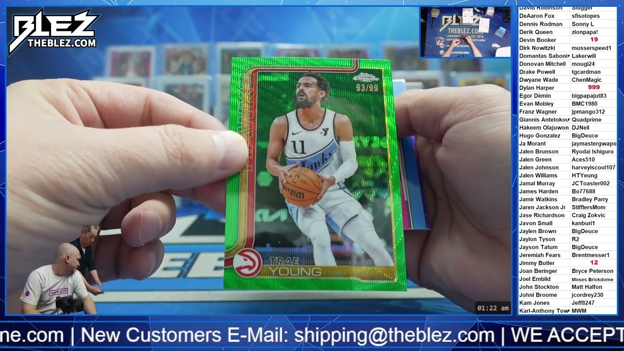 2025-2026 Topps Chrome Delight FULL CASE BREAK #17 Pick Your Player