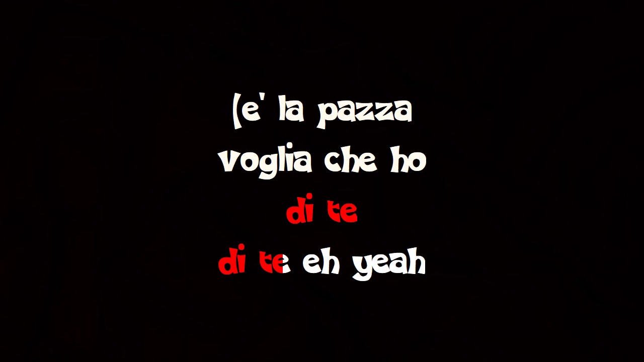 Matia Bazar Questa nostra grande storia d'amore (cori) karaoke