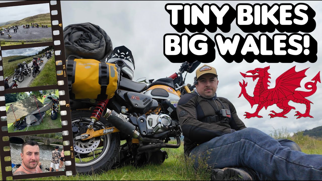 Tiny Bikes Take On Snowdonia! | The Most Stunning Adventure on a Honda Monkey In Wales!