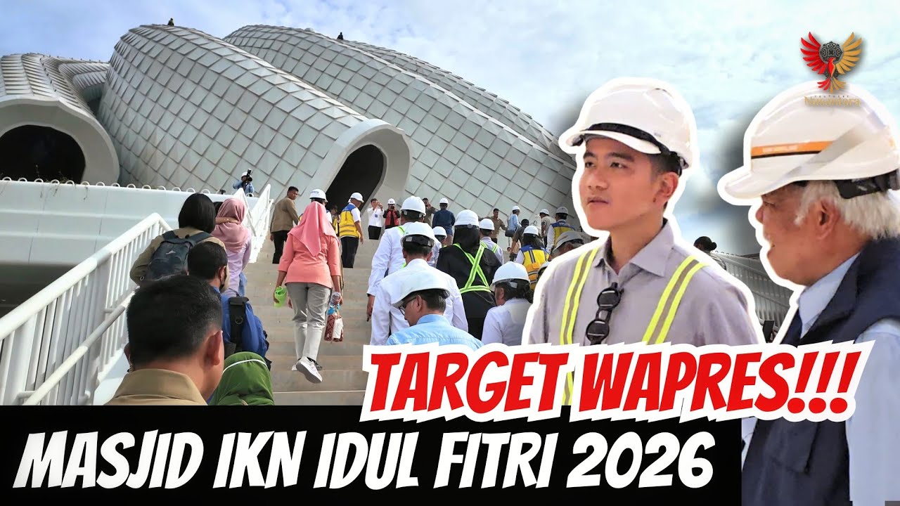Mas Wapres Gibran Tinjau Masjid Negara, Isi Kubahnya Besar Banget !!