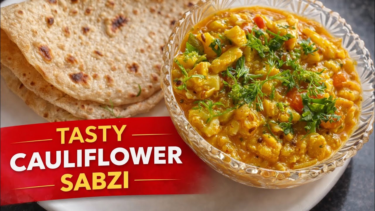 Simple & Tasty Cauliflower Sabzi | Easy Gobi Sabji Recipe for Roti 😋