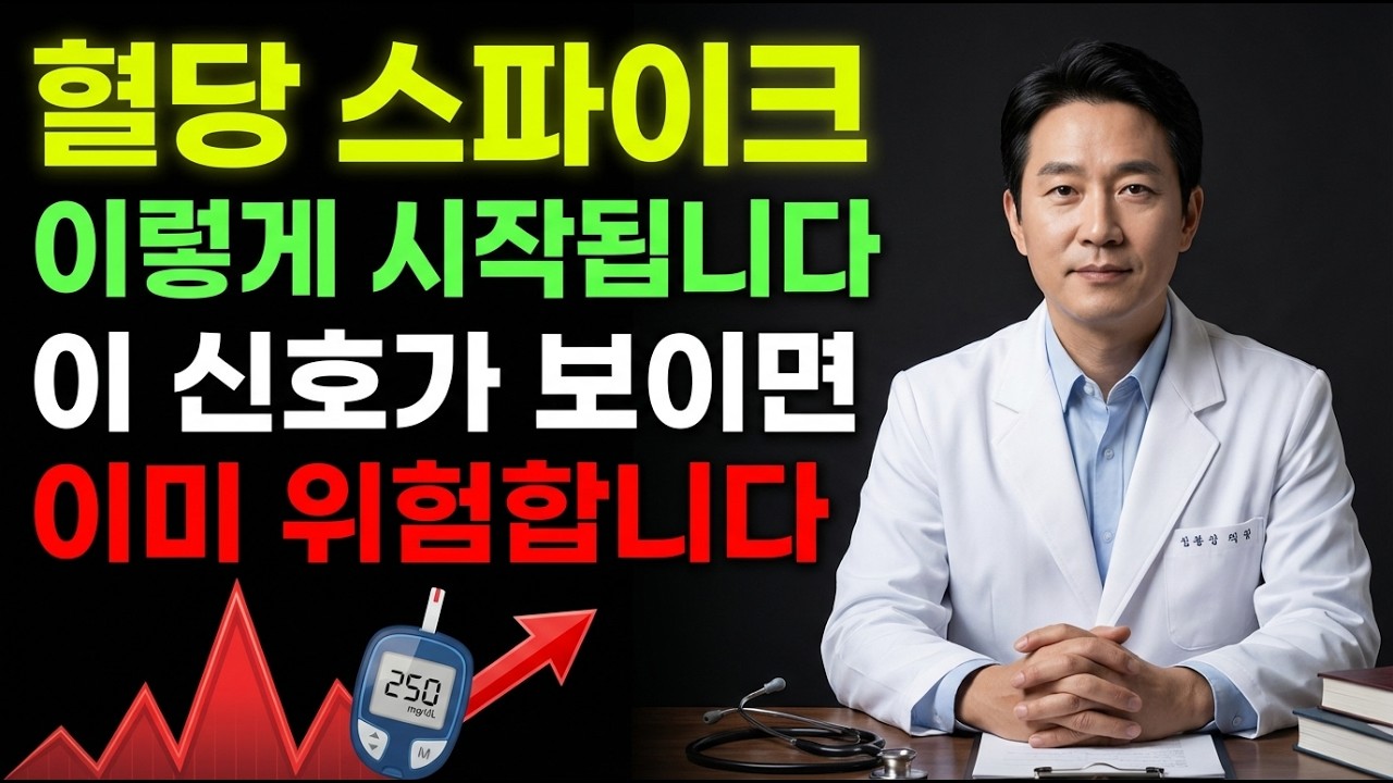 혈당 스파이크, 이렇게 시작됩니다이 신호가 보이면 이미 위험합니다