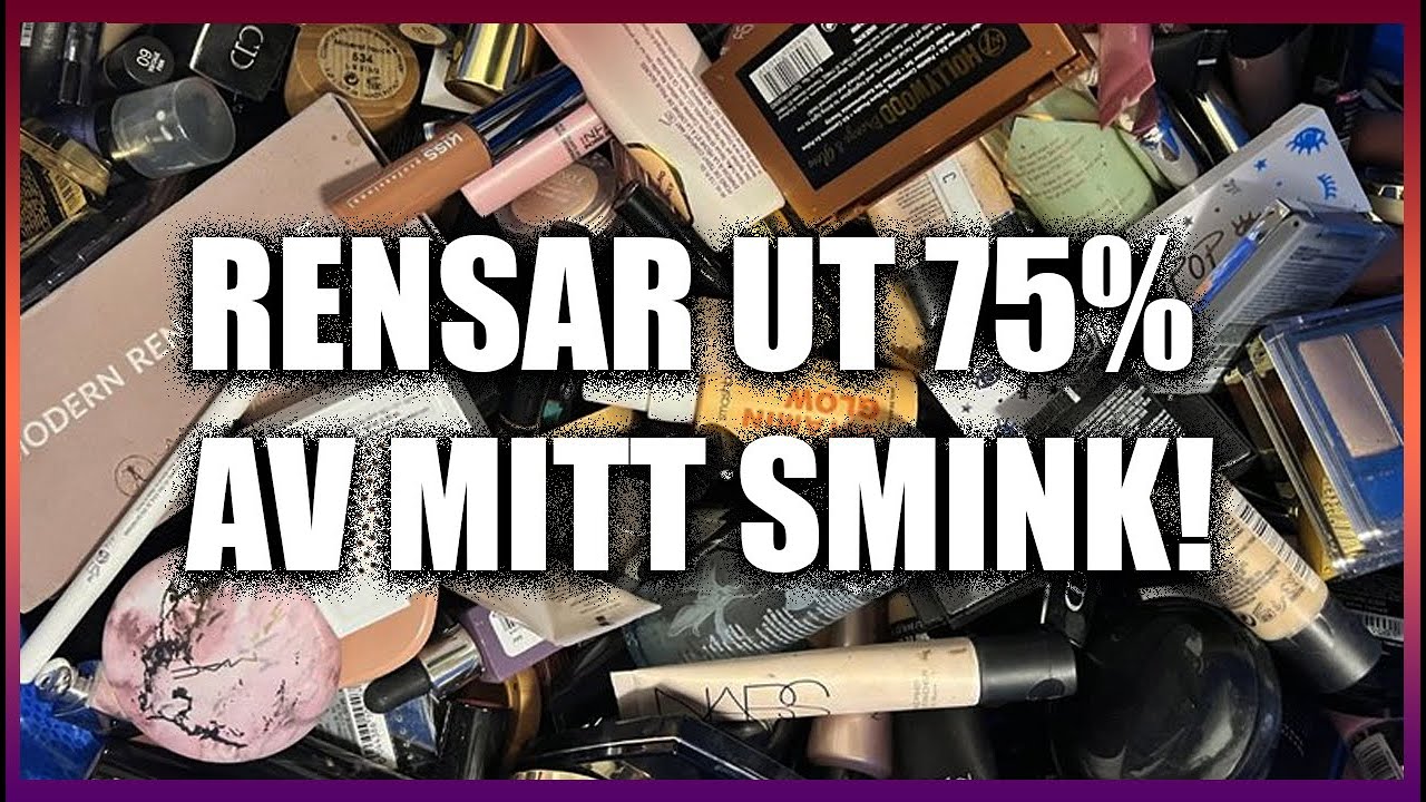 RENSAR UT 75% AV MINA ÖGONSKUGGA! - Organiserar mitt smink