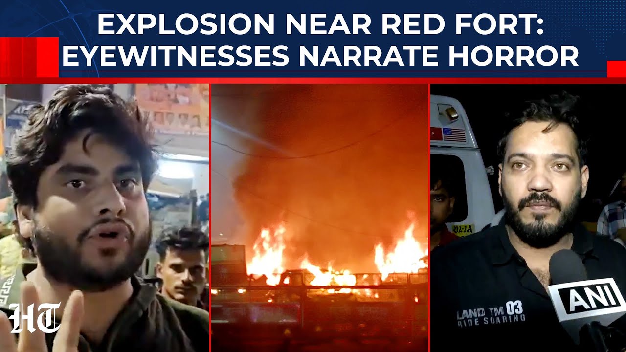 On Cam: Eyewitnesses Narrate Red Fort Blast Horror Which Killed Over 5 People, Injured Several