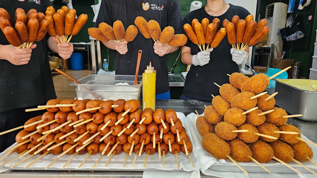 핫도그 끝판왕 대한민국 원탑 압도적 1등 연꽃밭에서 기적을 일구다! Hotdog/korean street food