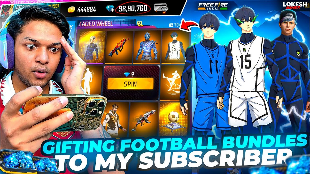 Gifting My Fan New Blue Lock Events Worth 20,000 Diamonds 💎 Free Fire