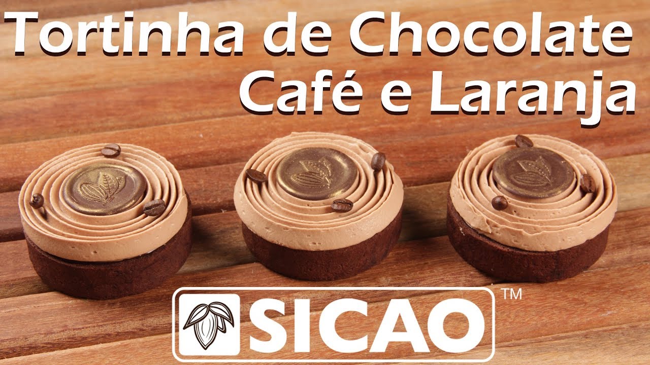 Tortinha de Chocolate Café e Laranja