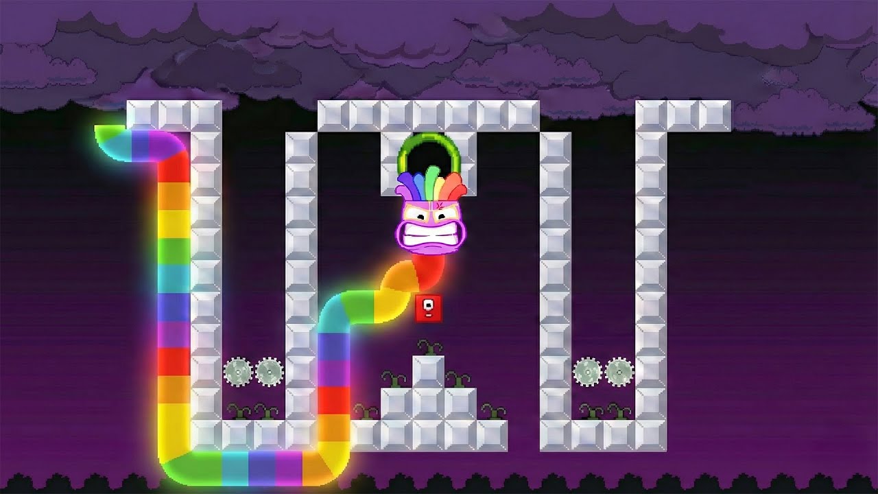 Numberblocks Snake 1to 10 Escape in the Hardest Mario Maze Challenge | Apple Worm
