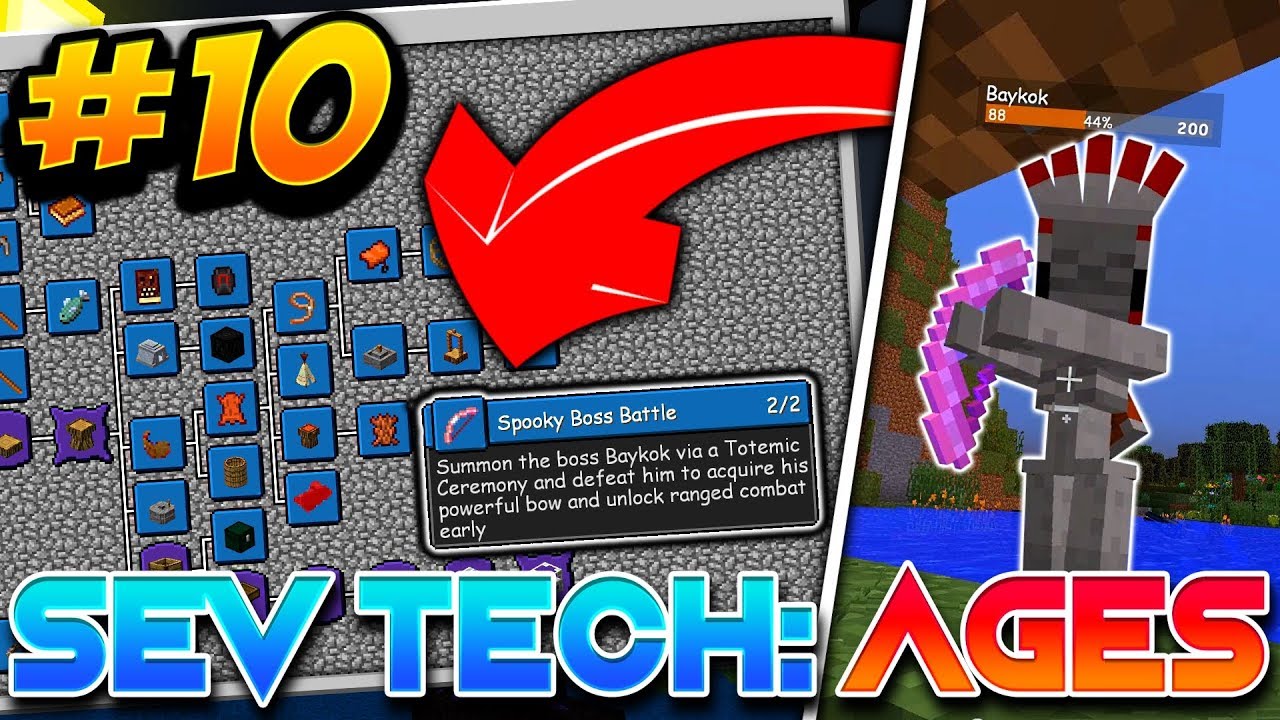 THE FIRST BOSS FIGHT! | Sev Tech Ages (1.12.2 Modpack) Episode 10