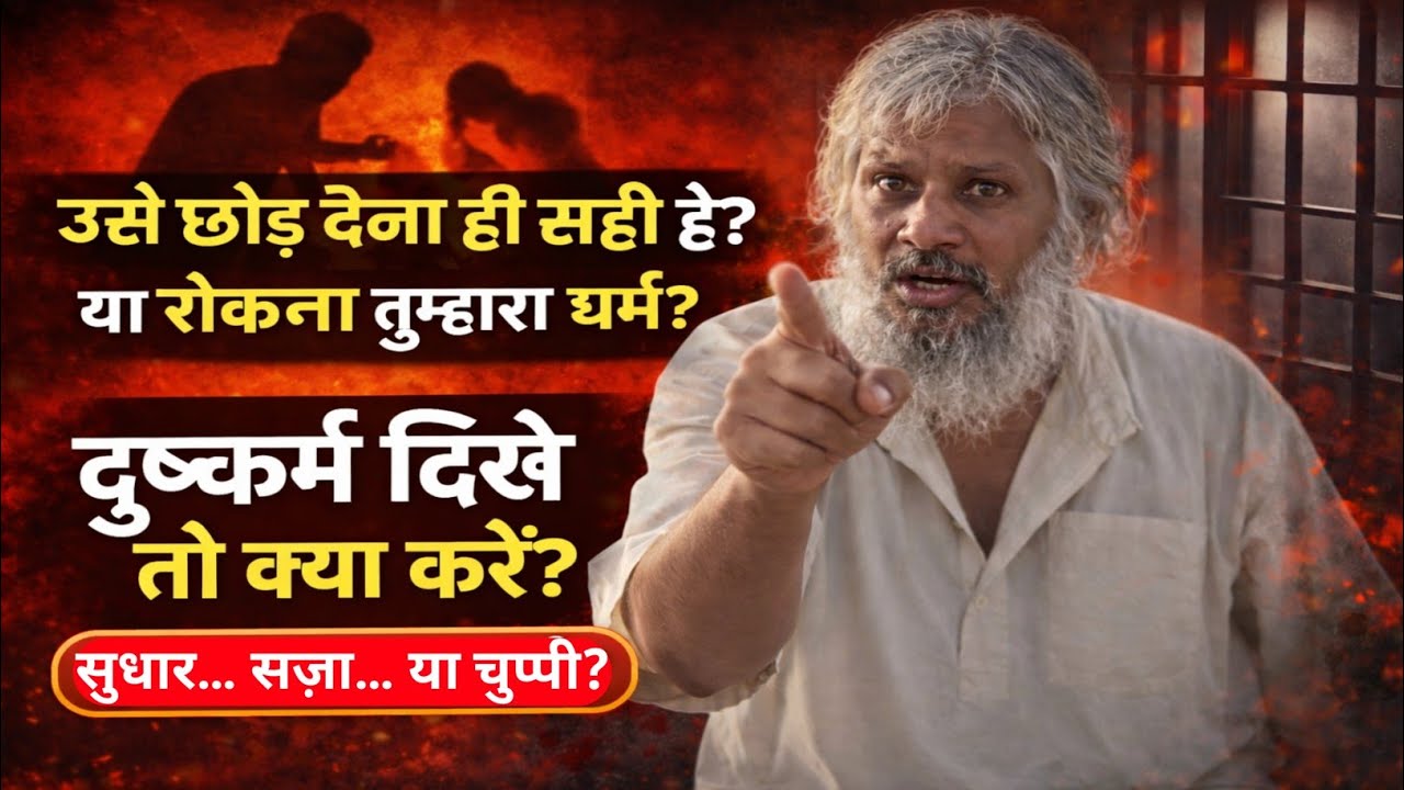 “गुनाहगार को रोकना धर्म है या उसे छोड़ देना?#motivation #yogi #योगी 