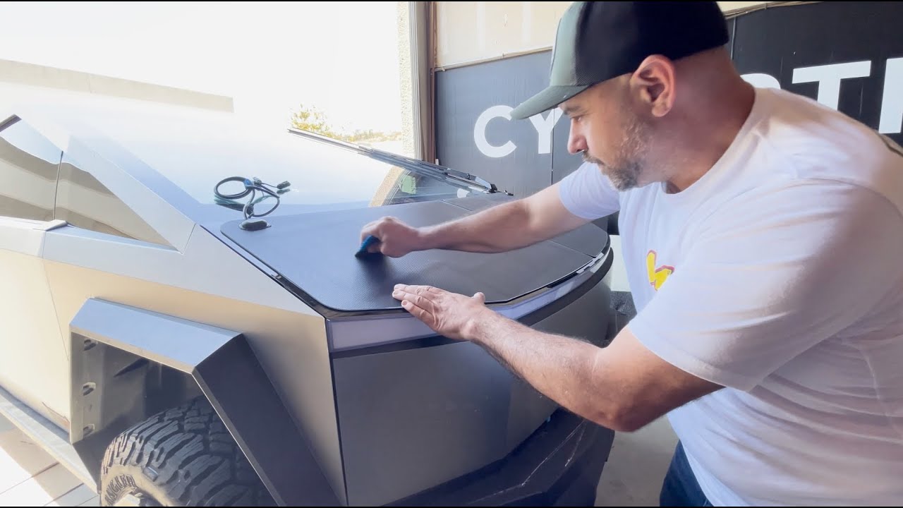 Cybertruck Solar Hood Panels kit from CYBERTRUCKco