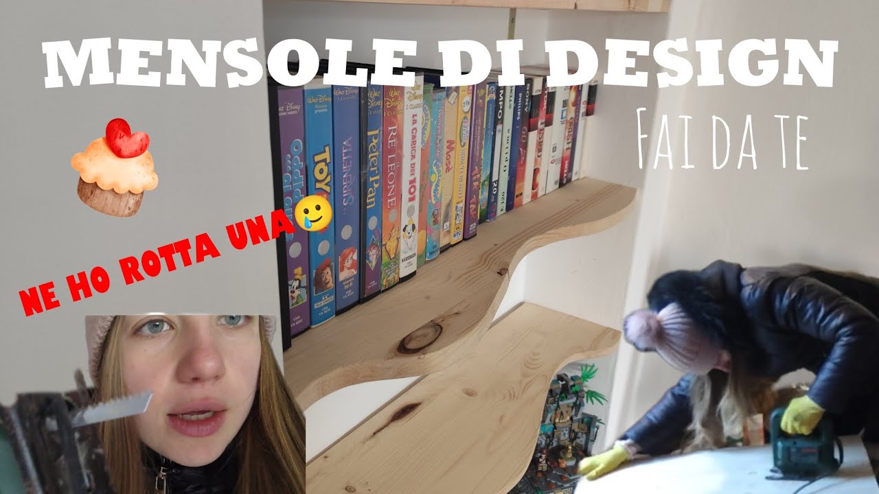 REALIZZO DELLE MENSOLE DI DESIGN CON 20 EURO #faidate #home #diy 