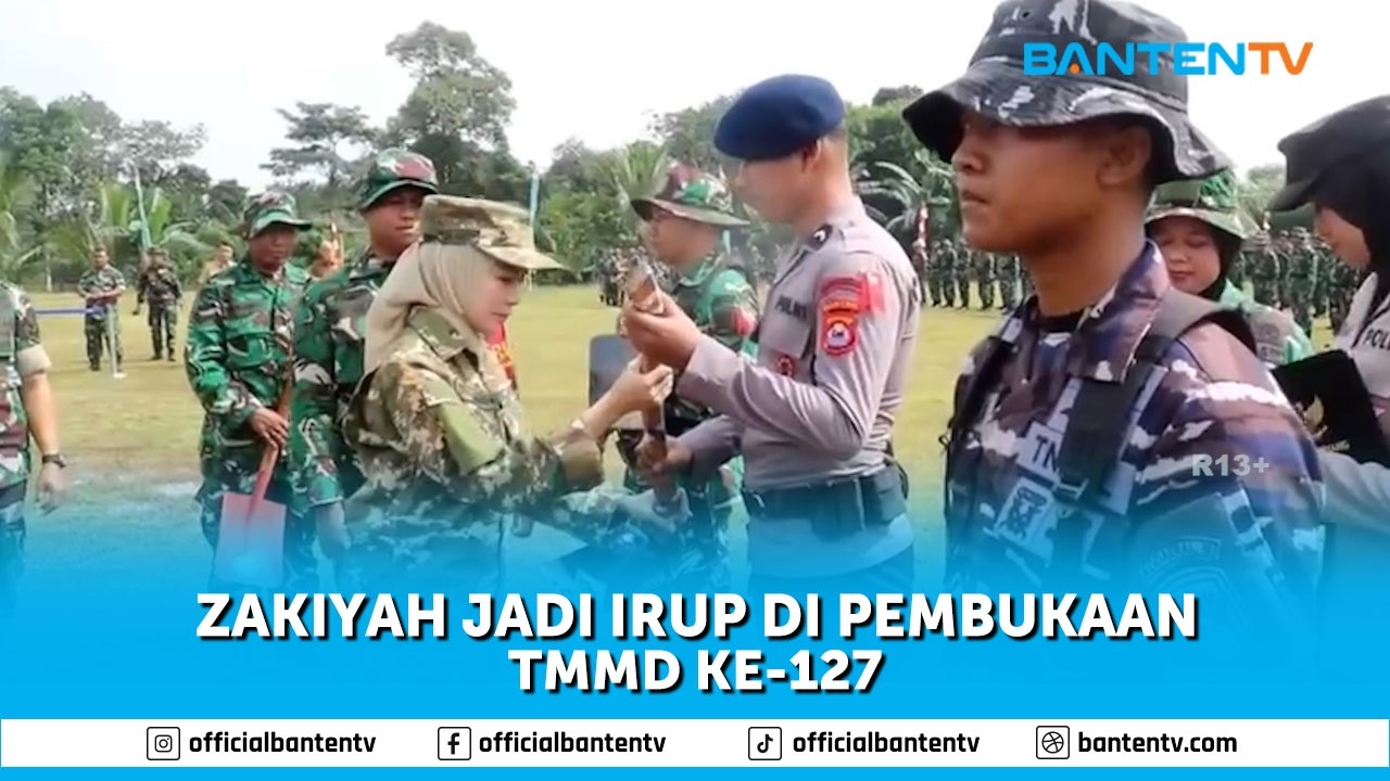 BUPATI SERANG JADI INSPEKTUR UPACARA DI PEMBUKAAN TMMD KE 127
