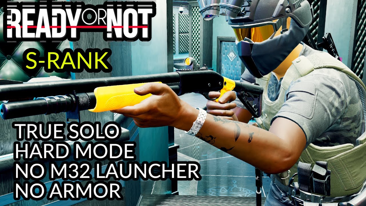 Neon Tomb - S-RANK - HARD MODE - True Solo, No Armor, No M32 Launcher - READY OR NOT