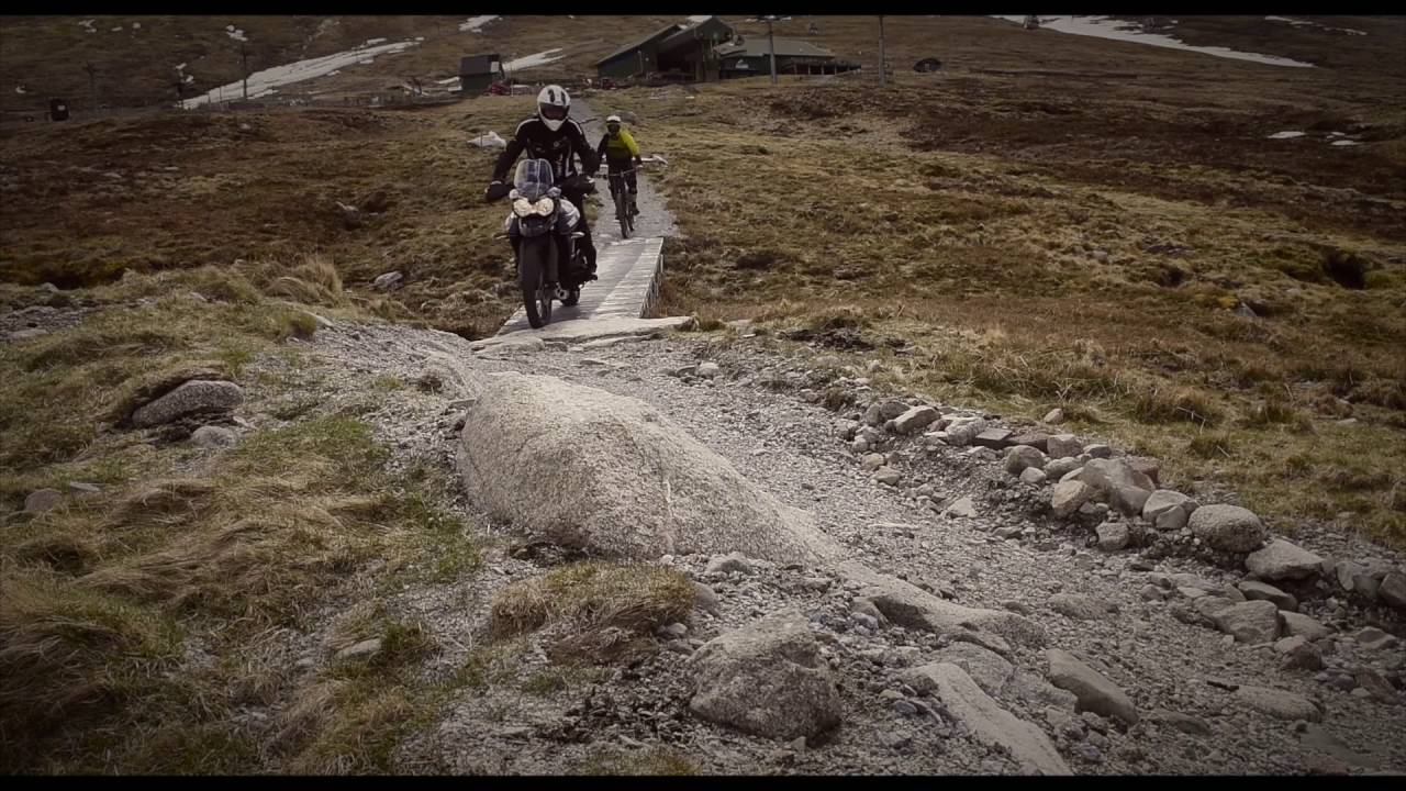 Kevin Carmichael. Triumph Tiger 800 Vs Mountain bike