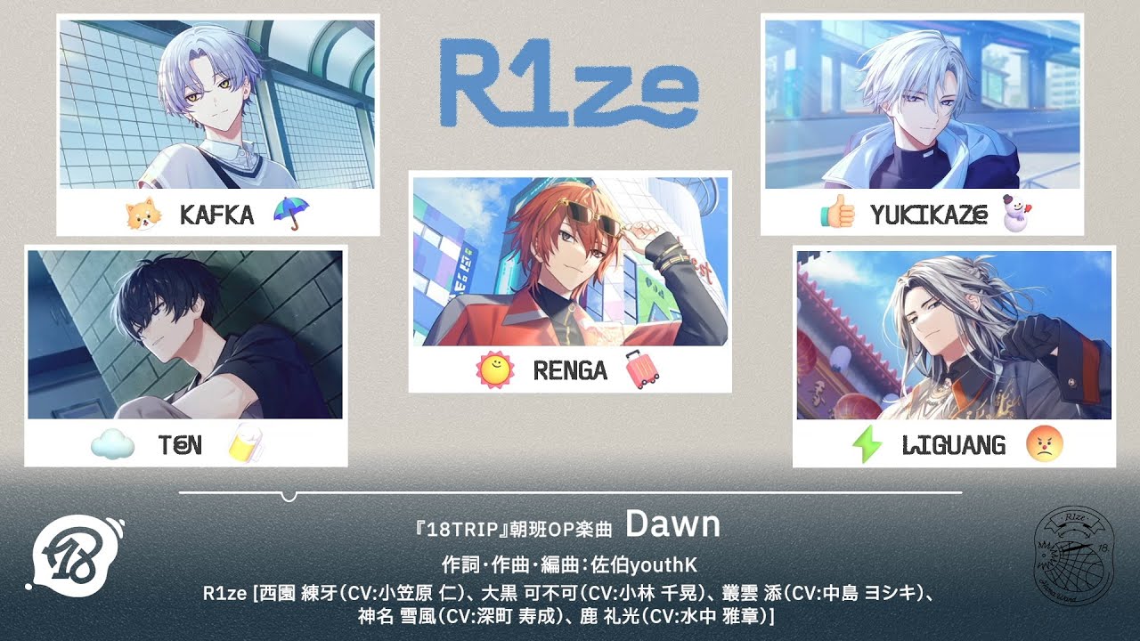 朝班OP楽曲「Dawn」パート分け動画