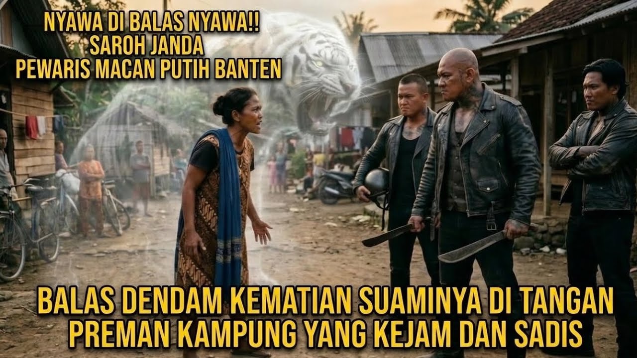 NYAWA DI BALAS NYAWA‼️SAROH JANDA PEWARIS MACAN PUTIH BANTEN BALAS DENDAM KEMATIAN SUAMINYA