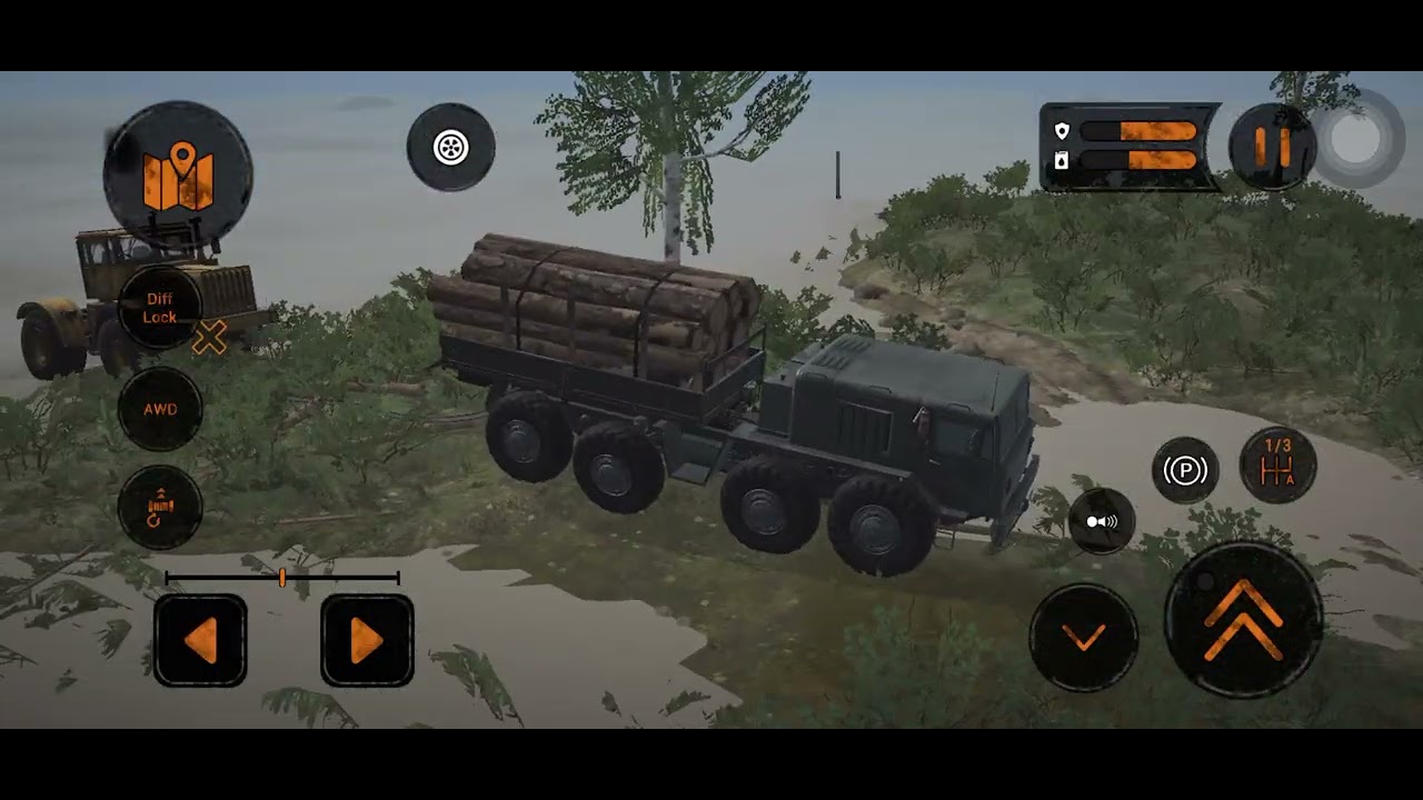 Saling tolong menolong di saat terjebak di rawa|| mudrunner mobile,, #gamingvideos 