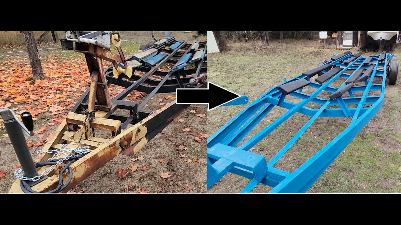 Boat trailer rebuild in winter is going to break me. 1971 boat trailer rebuild part 1.