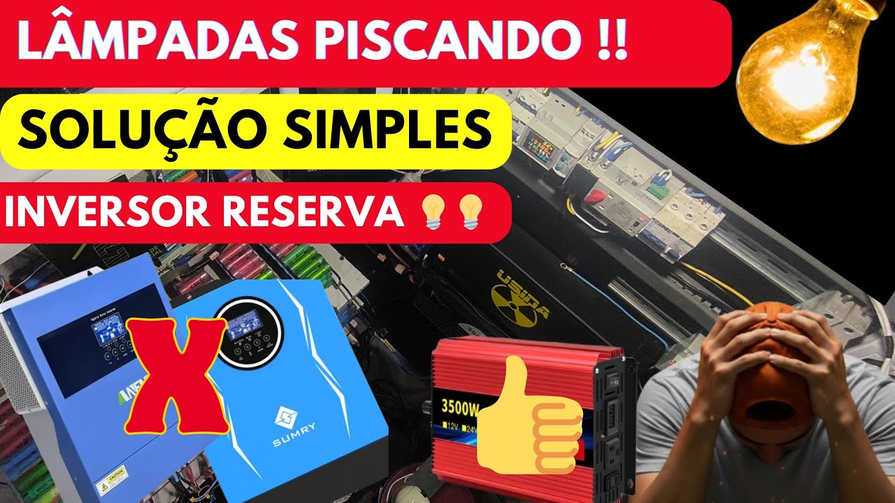 💡 Lâmpadas Piscando:  no OFF GRID no meu SISTEMA Raiz não Solução Simple 💪