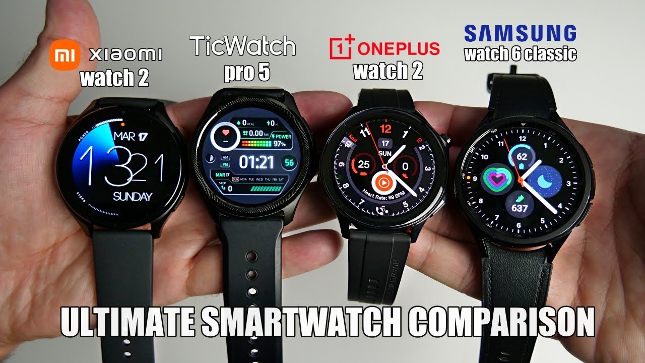 Xiaomi Watch 2 против OnePlus Watch 2 против Samsung Watch 6 Classic против TicWatch Pro 5 — полн...