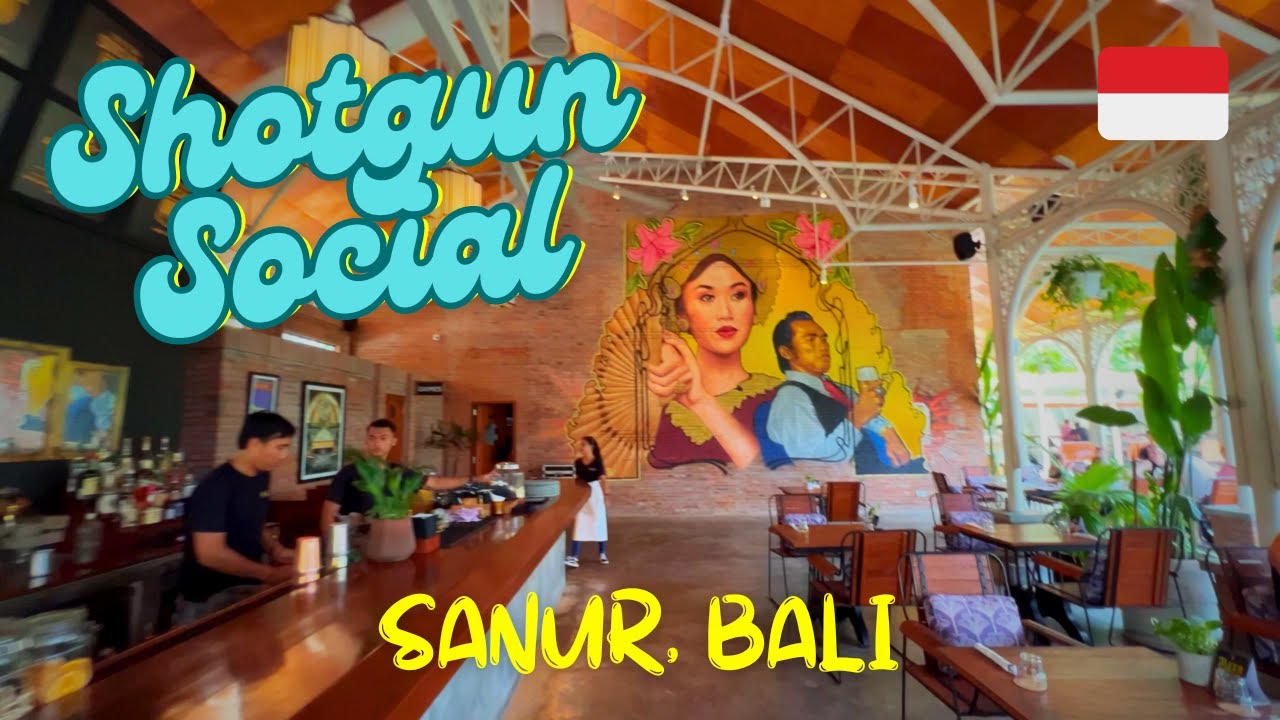 🇮🇩EAT THIS! Shotgun Social in Sanur, Indonesia! - Bali's Best Beer Garden & Pizza Spot!