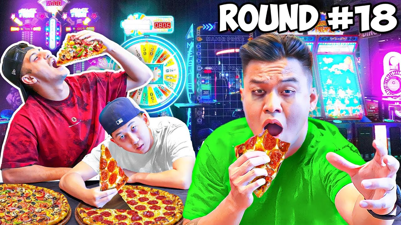 Last To Stop Eating ARCADE Food, Wins a Prize!