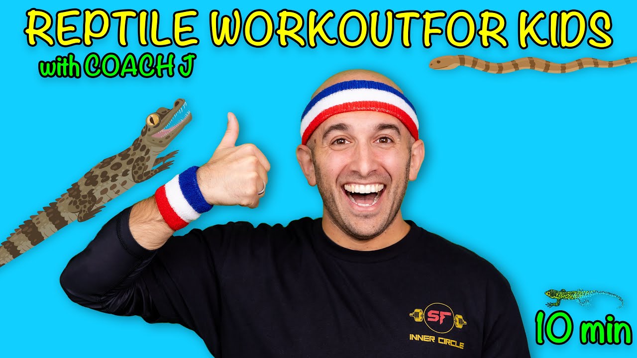 FREE and FUN REPTILE Workout for Kids