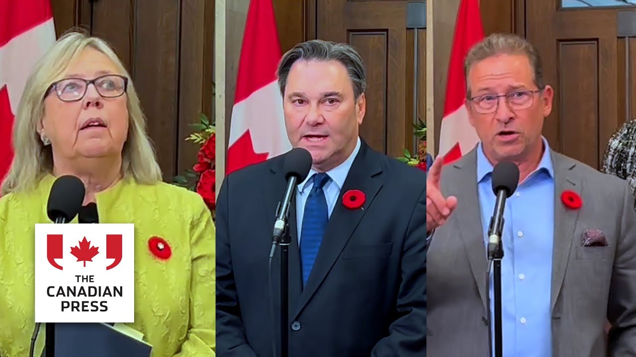 Opposition party leaders respond to federal budget