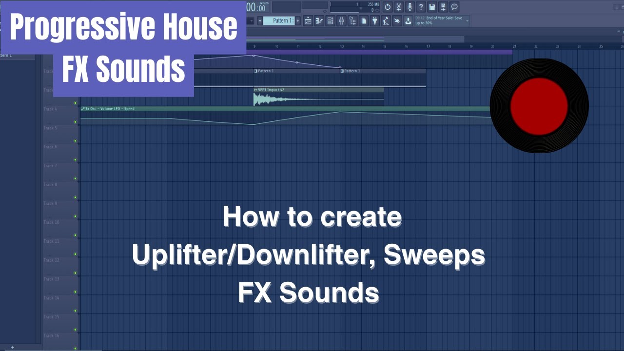 FL Studio Tutorial  | How to create Uplifter/Downlifter/Sweeps | 3x OSC