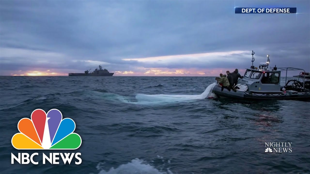 Suspected Chinese surveillance balloon wreckage being examined by FBI