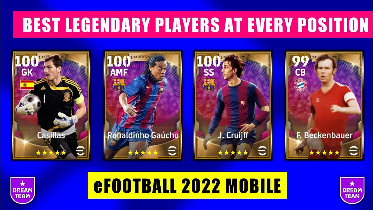 Лучшие легендарные игроки на каждую позицию || eFootball 2022 Mobile