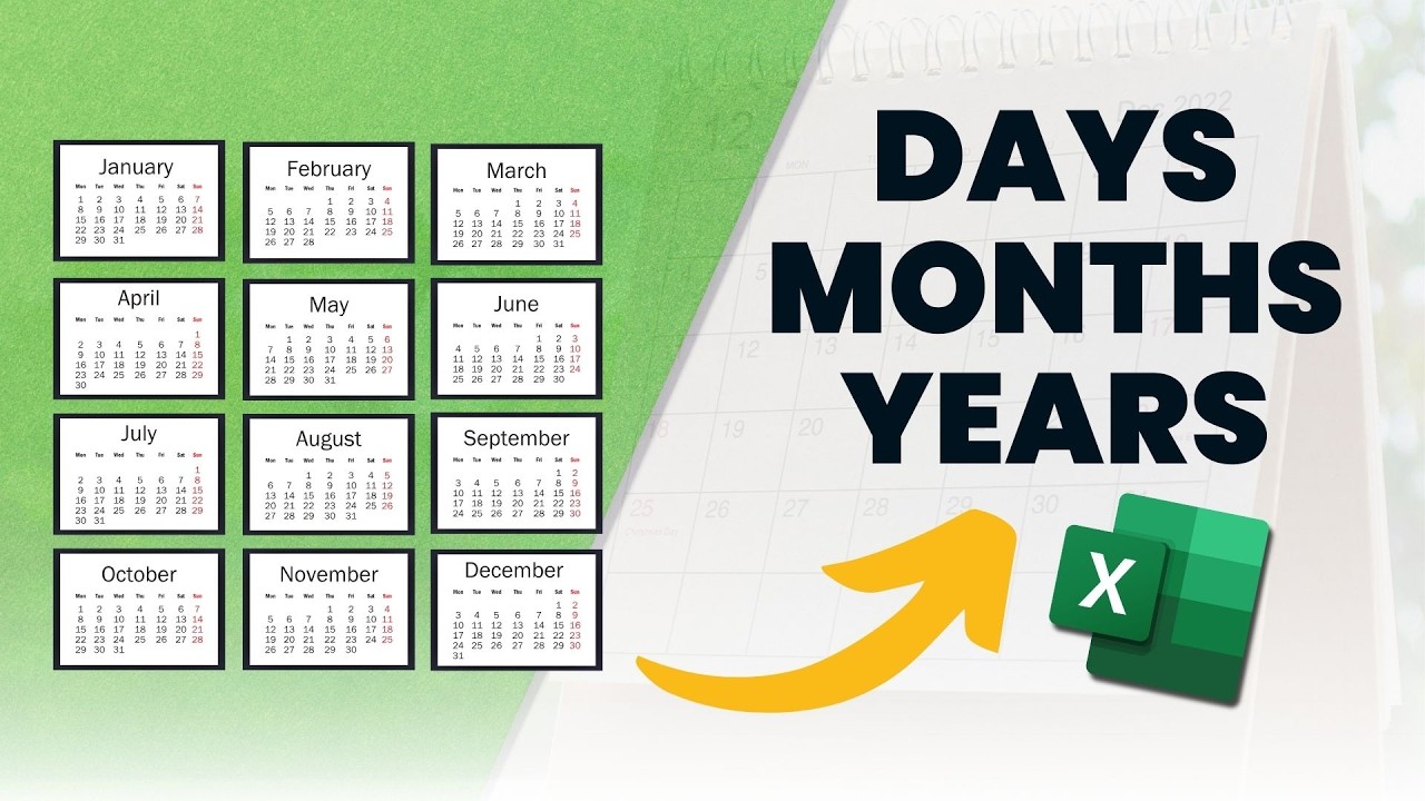 Excel Date Functions Explained: Day, Week, Month, Quarter and Year