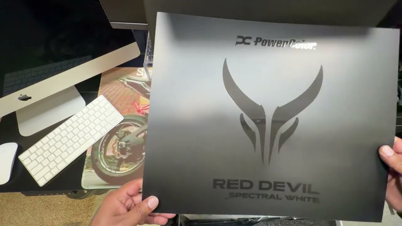 Распаковка и цена видеокарты Powercolor RX9070XT RED DEVIL SPECTRAL WHITE (также известной как WH...