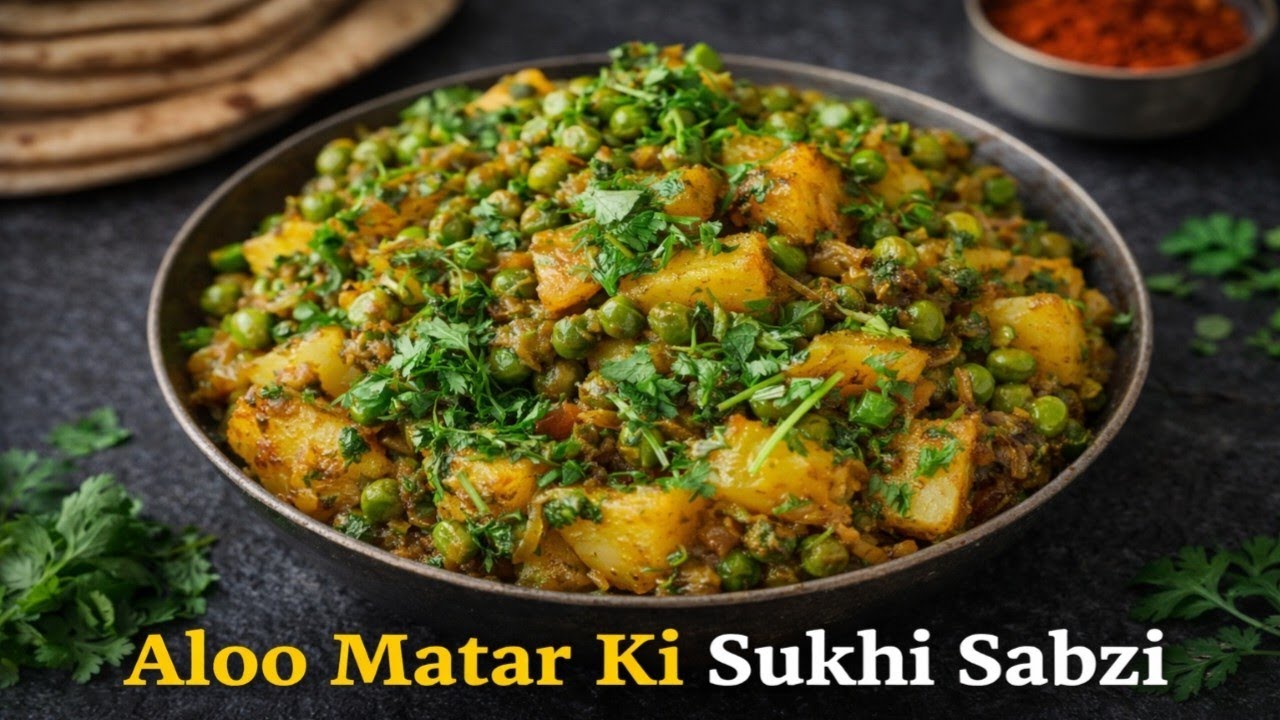 Aaloo Matar Ki Sukhi Sabzi | Easy Recipe | Chatpata Taste 