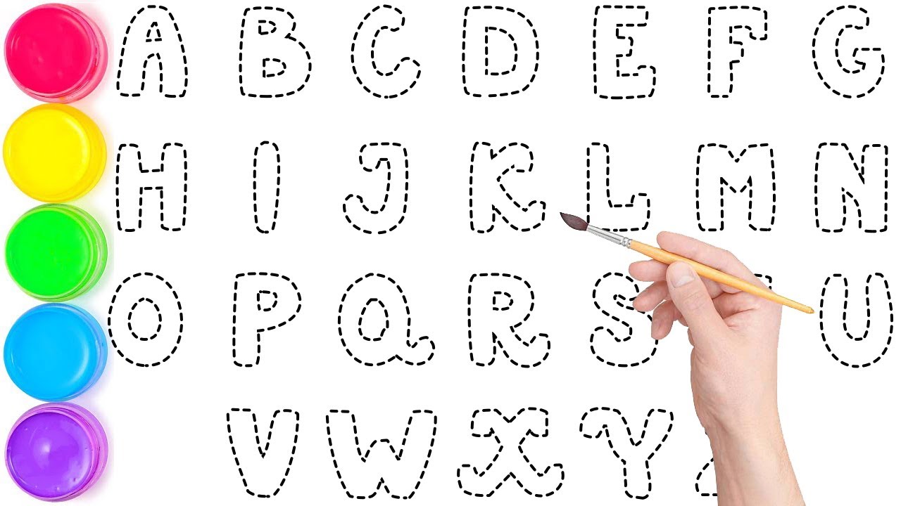 ABCDEFGHIJKLMNOPQRSTUVWXYZ, Trace & Color: The Complete ABC Alphabet Masterclass, KS ART